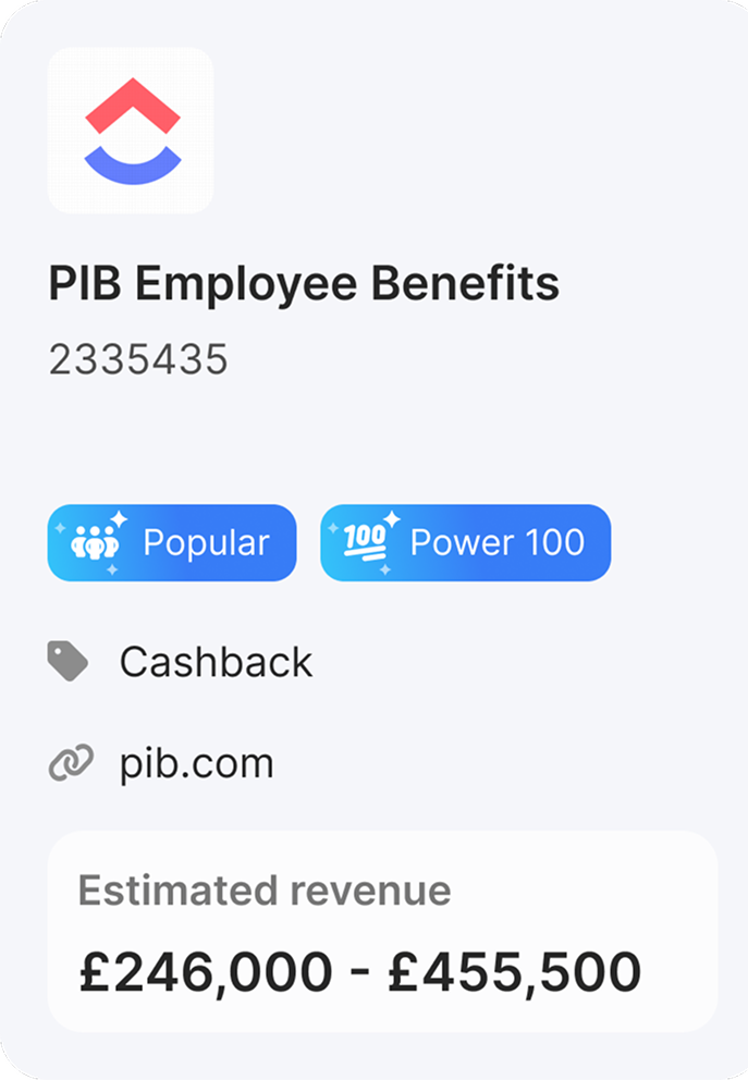 Nova estimated revenue card